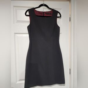 THURSDAY sale- Bloomingdales and Tahari Smoke Grey Dress Size 10